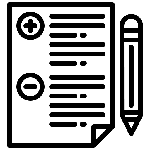 Compare pencil planning compare icon