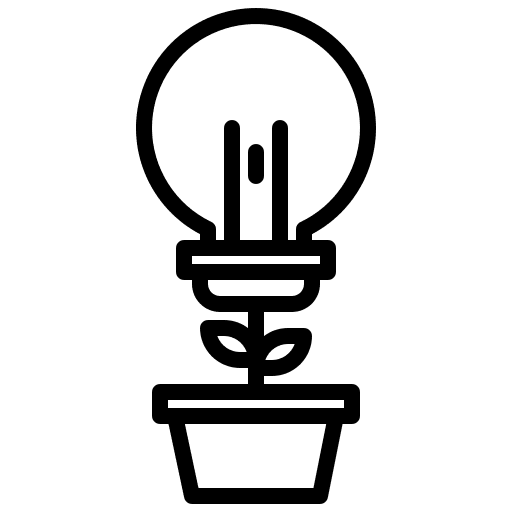 Growth idea creativity plant icon