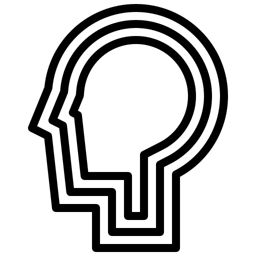 Head head solidarity teamwork icon