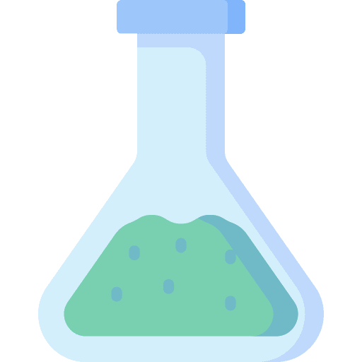 Erlemeyer flask education laboratory experiment icon