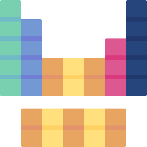 Periodic table science elements chemistry icon