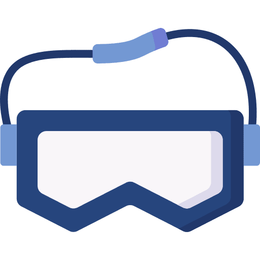 Safety goggles safety glasses laboratory equipment icon