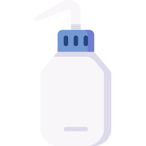 Wash bottle medical utensil laboratory icon