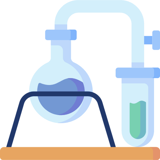Flask chemistry lab education icon