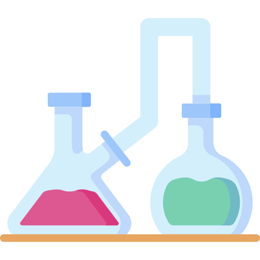 Flask laboratory science experiment icon