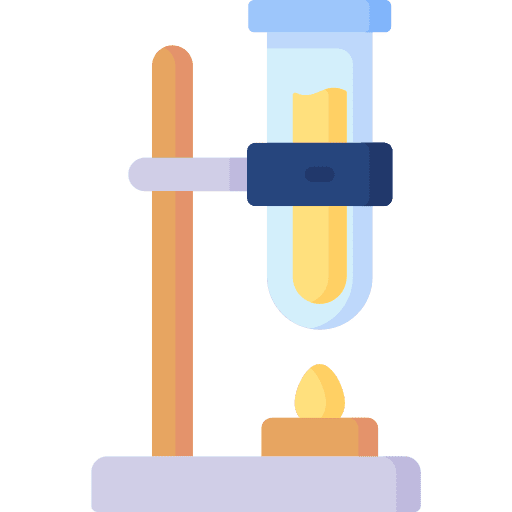 Flask stand science education icon