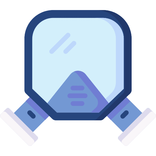 Mask chemical respirator mask icon
