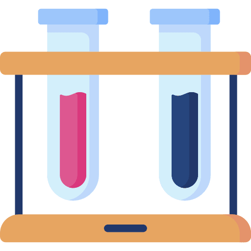 Test tube laboratory holder education icon