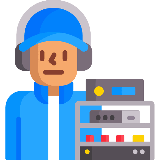 Sound director people entertainment professions and jobs icon