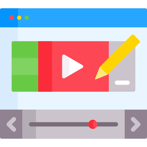 Video editing film video editing production icon