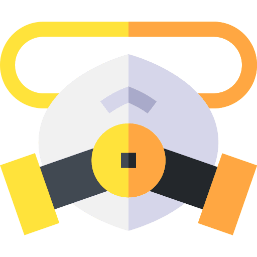 Gas mask protective equipement safety gas mask icon