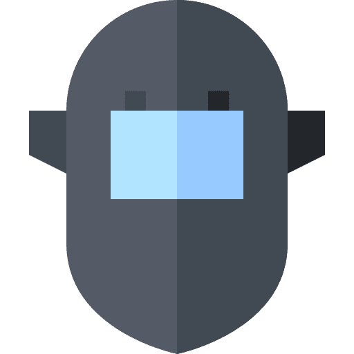 Welding mask construction and tools security protection icon