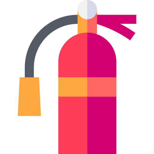 Fire extinguisher emergency fire extinguisher fireman icon