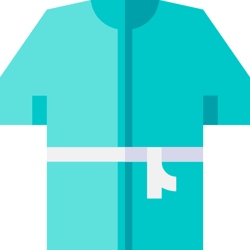 Gown hospital protective equipement clinic icon