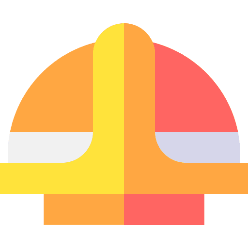 Helmet security safety protection icon