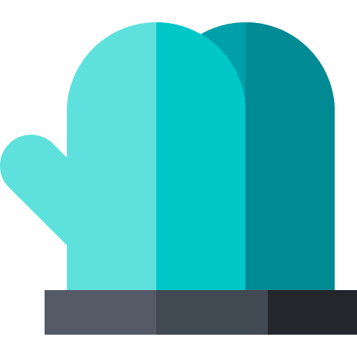 Mittens protective equipement mittens security icon