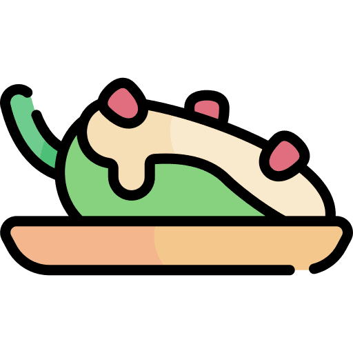 Chiles en nogada gastronomy chile dish icon