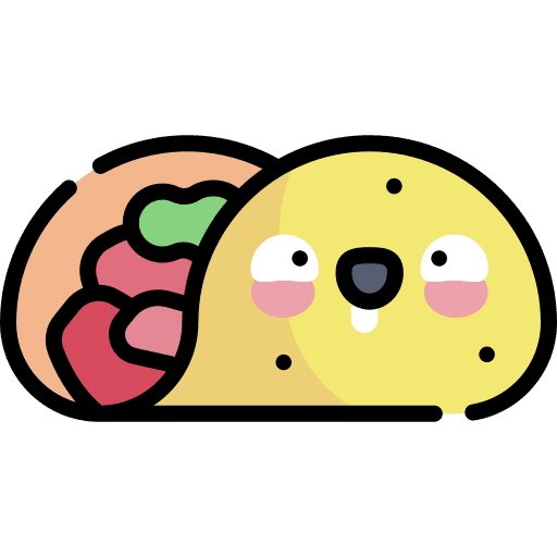 Taco tortilla taco street food icon