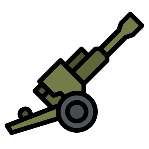 Cannon cannon explosion wheels icon