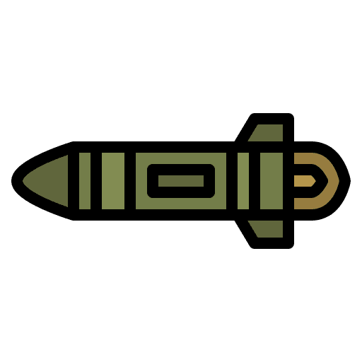 Rocket explosion army military icon