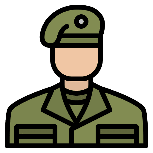 Soldier avatar man occupation icon