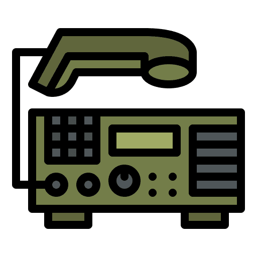 Transceiver military transceiver radio icon