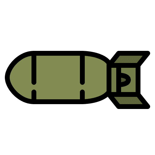 Bomb war bomb explosion icon