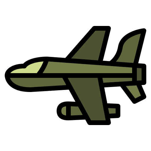 Military aircraft weapon aircraft aviator icon