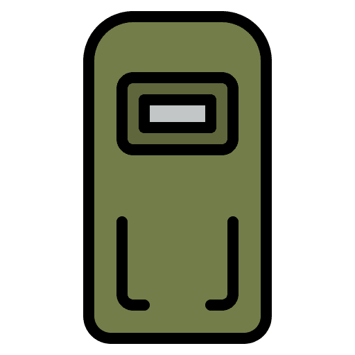 Shield military security war shield icon