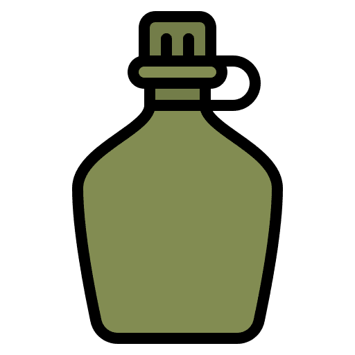 Water bottle camping water food and restaurant icon