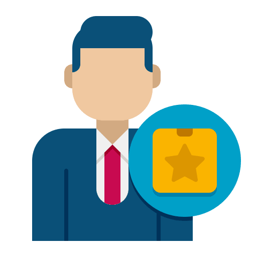 Owner leader professions and jobs business and finance icon