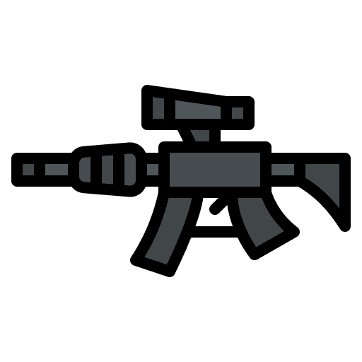 Rifle miscellaneous army gun icon