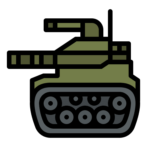 Tank military weapons miscellaneous icon