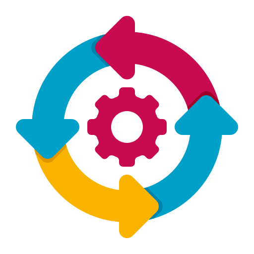 Iteration strategy sprint business and finance icon