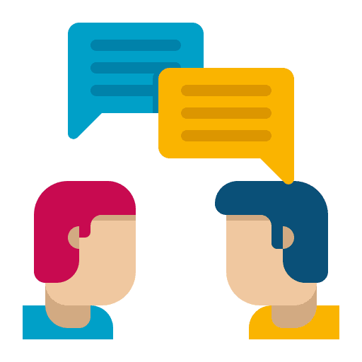 Conversation negotiation talk meeting icon