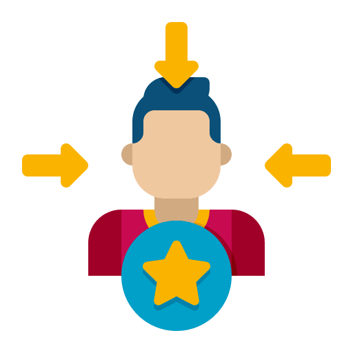 Individual customer satisfaction user individual icon