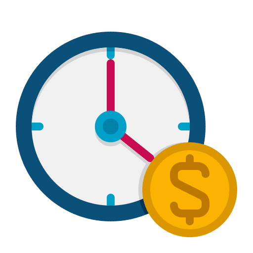 Time time and date money time icon