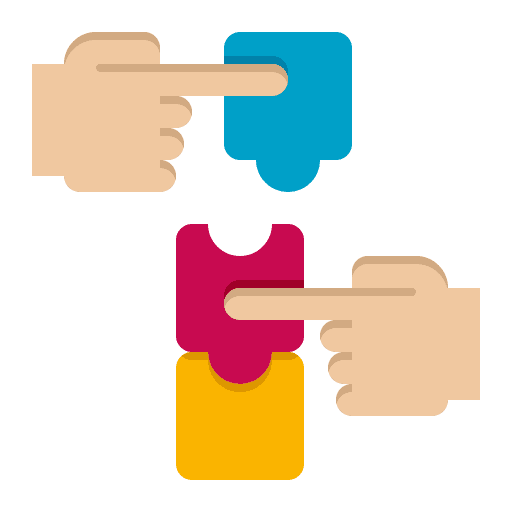 Building networking help support icon