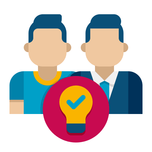 Collaboration networking business people icon