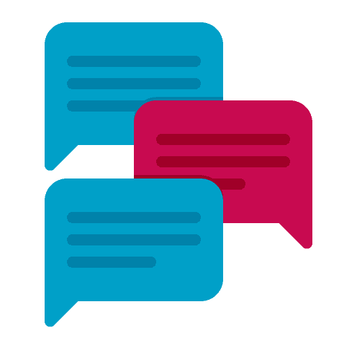 Communication speech bubble message conversation icon