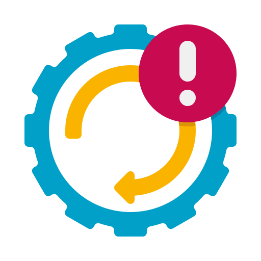 Status process processing alert icon