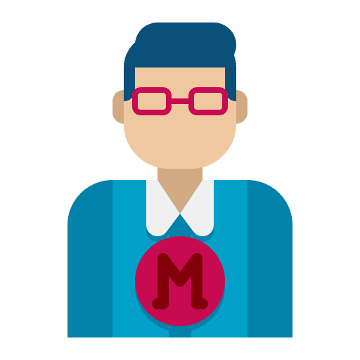 Engineer eyeglasses person professions and jobs icon