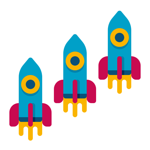 Rocket rocket launch seo icon