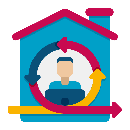 Agile work from home professions and jobs agile icon
