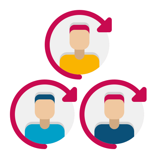 Organizing organizing team order icon