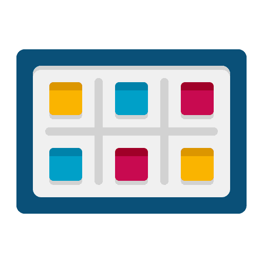 Project business and finance schedule board icon