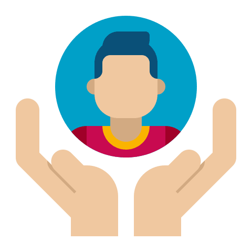 Support protection social care client icon