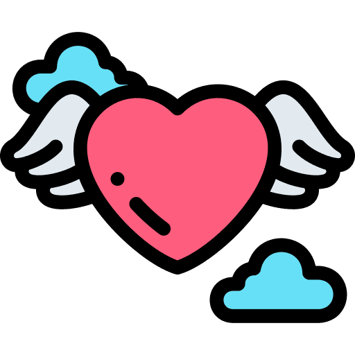 Love heart love valentines day icon