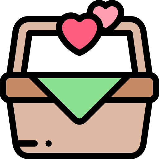 Picnic basket valentines day food basket picnic basket icon