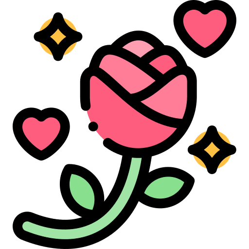 Rose rose flower love and romance icon